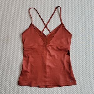Alo Yoga Crossback Tank Top w/ built in bra